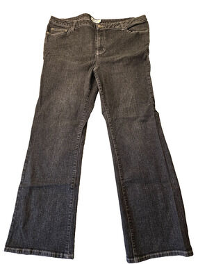 L.A. Blues Jeans Womens Faded Black Rodeo Bootcut Denim Stretch Plus Size 22